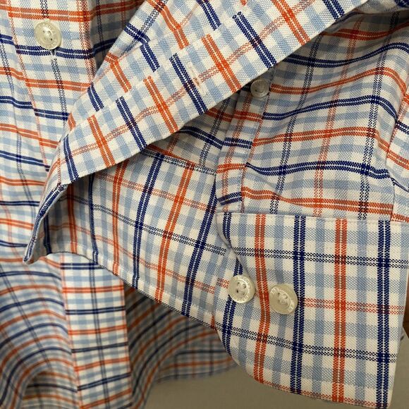 Lands End Regular Fit Long Sleeve Button Up Shirt Men's Size L 16-16.5 - Picture 7 of 7